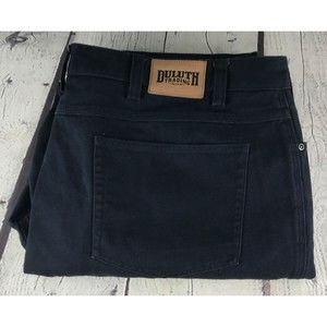 Duluth Trading Mens Size 44 x 30 Jeans Canvas Work Pants Dark Navy Blue